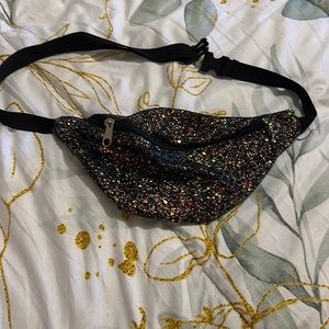 Sparkle Fanny Pack with pleather back